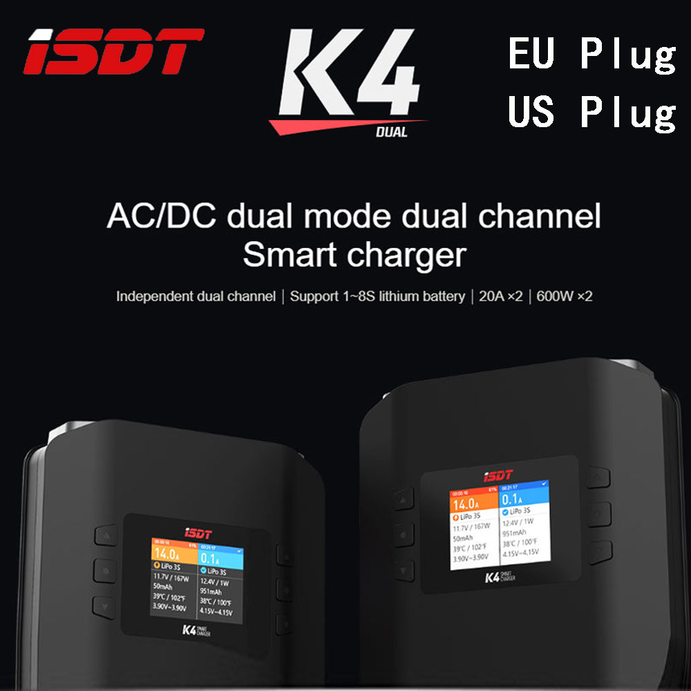 Isdt K4 Dual Lipo Charger - ISDT K4 1~8S Lithium Battery Smart