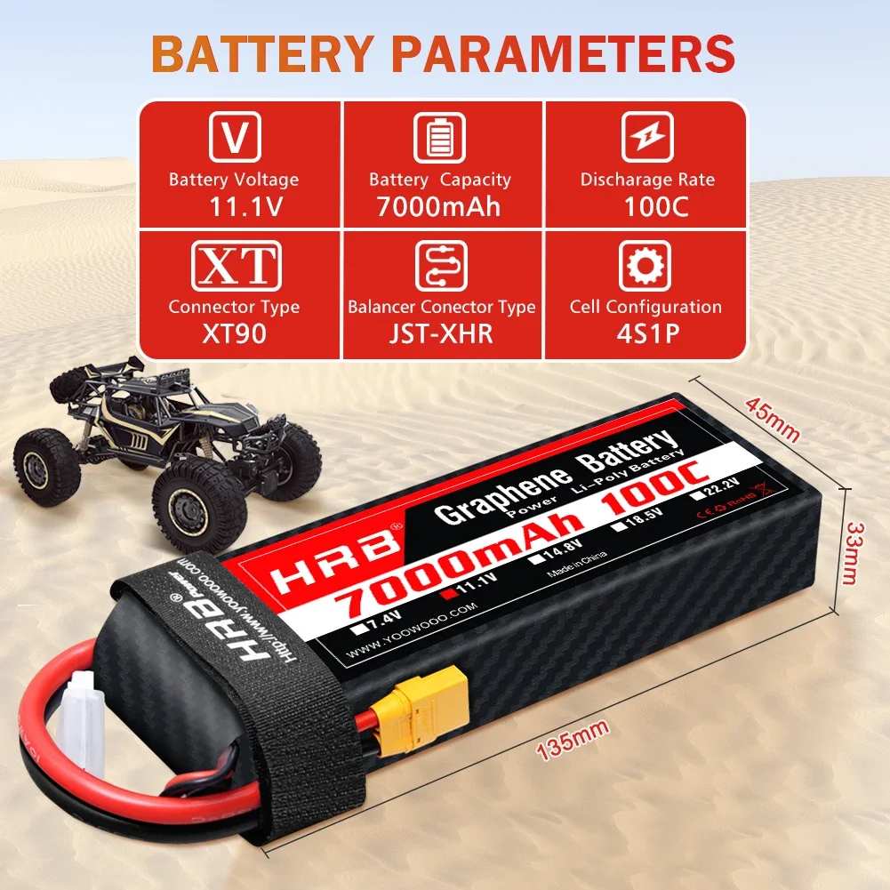 Graphene Battery 2S 3S 4S 6S R - огляд і ціна 4S Lipo Battery 14.8V 6000Mah