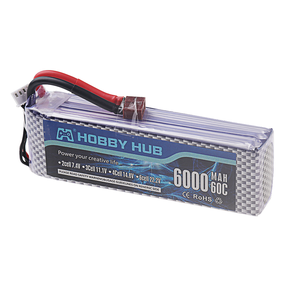 2S 3S 4S 6S 7.4V 11.1V 14.8V 2 - огляд і ціна 4S Lipo Battery 14.8V 6000Mah