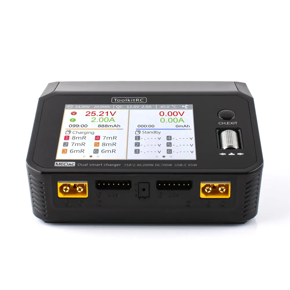 ToolkitRC M6DAC AC 200W DC 700 - огляд і ціна Toolkitrc M6Dac Smart Charger