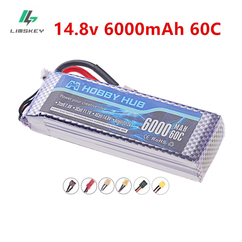6000mAh Lipo 14.8V Battery 4S  - огляд і ціна 4S Lipo Battery 14.8V 6000Mah