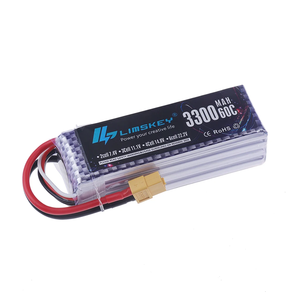 60C Lipo Battery 14.8V 4S 1500 - огляд і ціна 4S Lipo Battery 14.8V 6000Mah