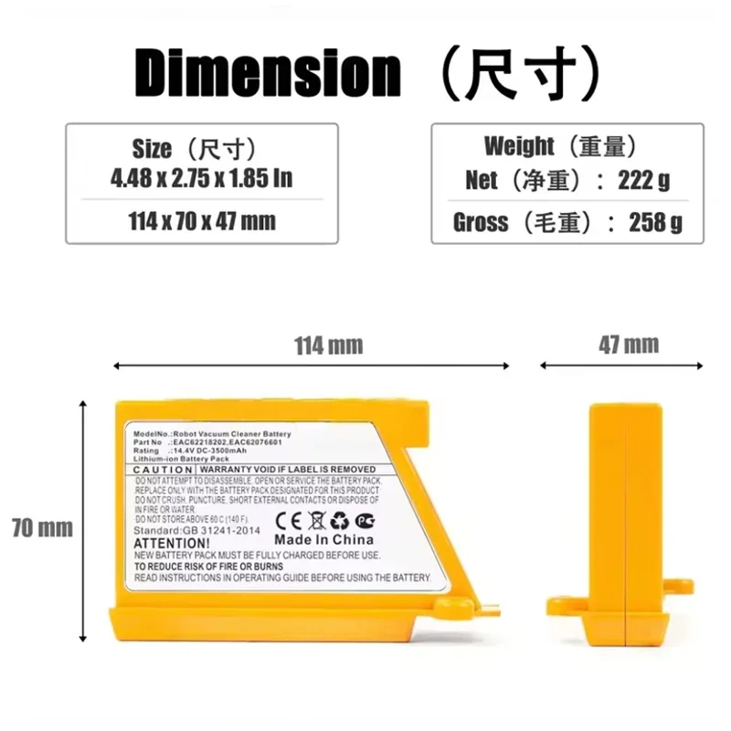 5000mAh Battery Upgrade Replac - огляд і ціна 4S Lipo Battery 14.8V 6000Mah