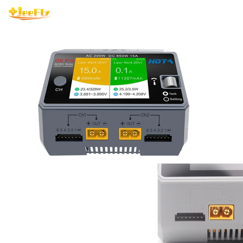 HOTA D6 Pro 650W Dual Channel  - огляд і ціна Hota D6 Pro Dual Lipo Charger